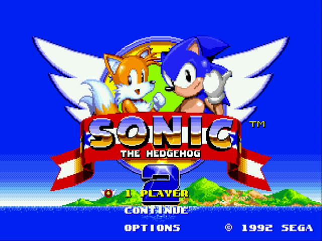 Sonic 2 Secret Rings Edition Title Screen
